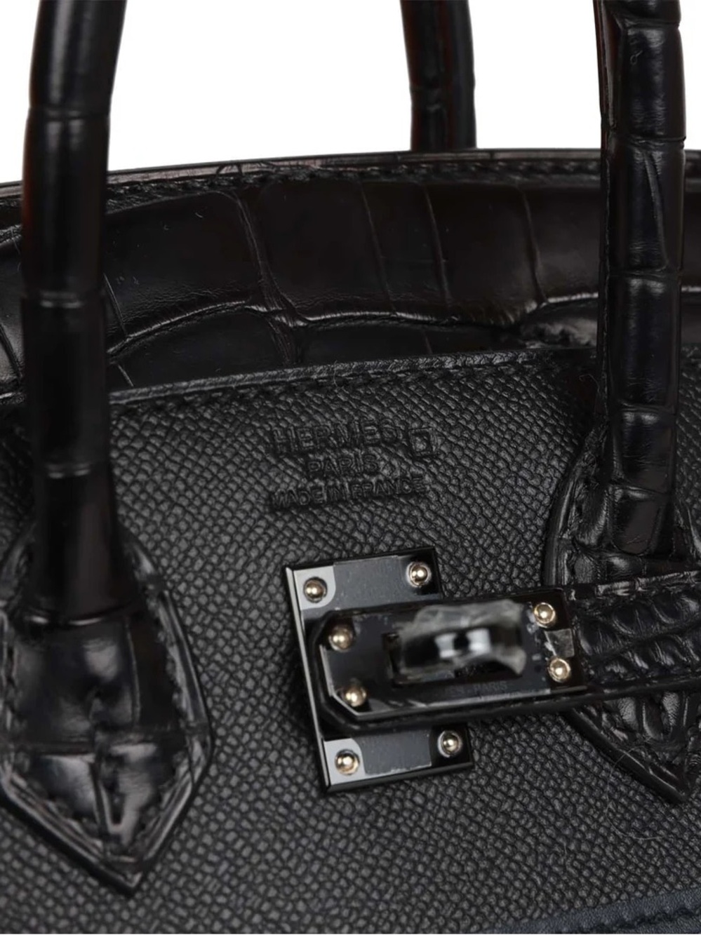IMPORTED GENUINE AMERICAN CROCODILE TOUCH SO BLACK TOGO PVD HARDWARE 30 BIRKIN